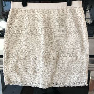 Club Monaco Lace Detail Skirt